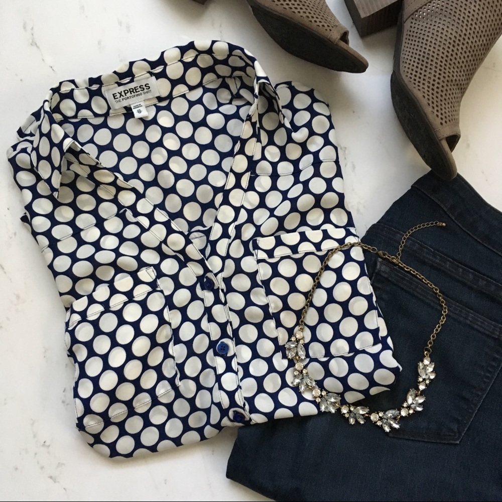 Express Portofino long sleeve blouse